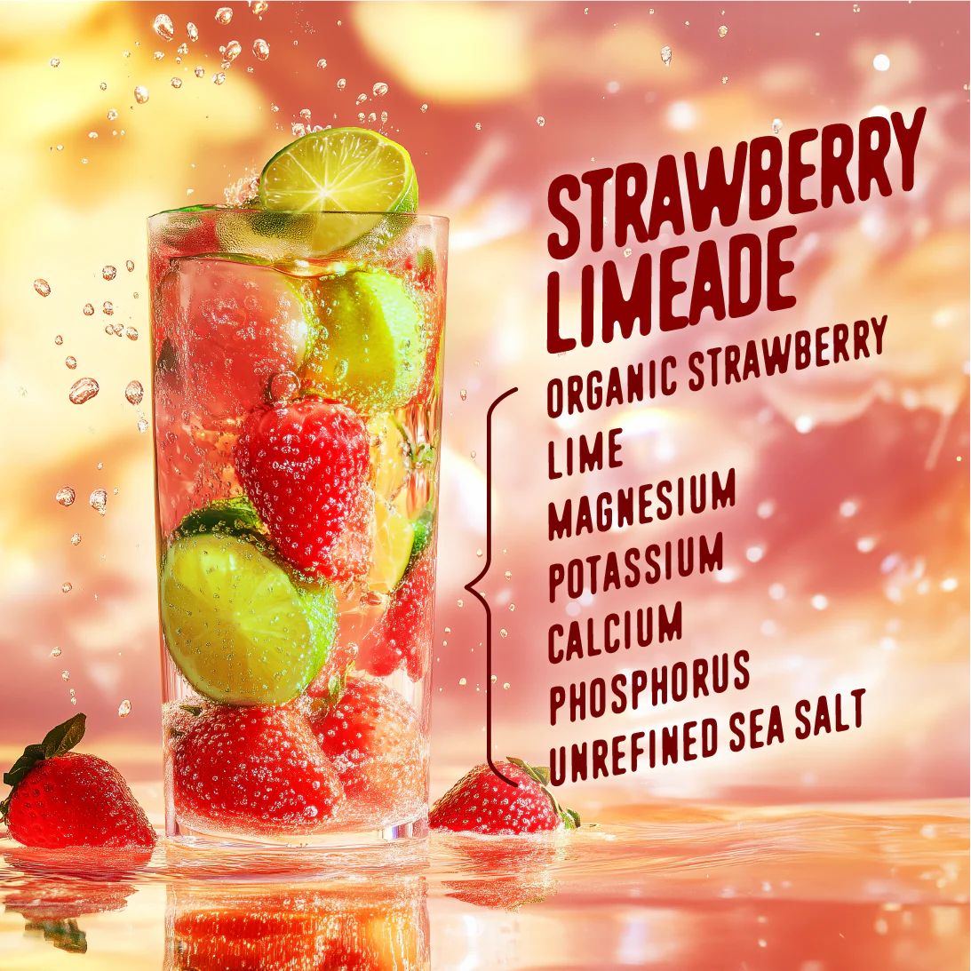 Strawberry Limeade Electrolyte Mix